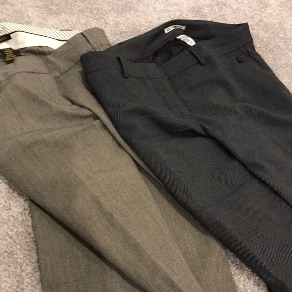 2 pairs of dress pants grey & brown - Picture 5 of 7